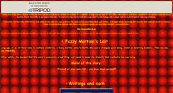 Desktop Screenshot of fuzzymartian.tripod.com