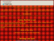 Tablet Screenshot of fuzzymartian.tripod.com
