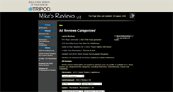 Desktop Screenshot of mikesreviews.tripod.com