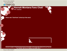 Tablet Screenshot of hannah-montana-chat.tripod.com