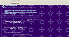 Desktop Screenshot of cristinaquintero.tripod.com