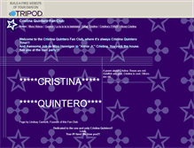 Tablet Screenshot of cristinaquintero.tripod.com