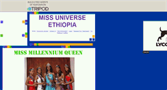 Desktop Screenshot of missuniverseethiopia.tripod.com