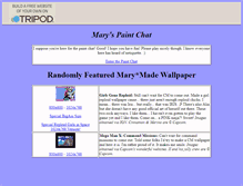 Tablet Screenshot of mary75052.tripod.com