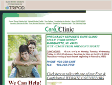 Tablet Screenshot of careclinicmqt.tripod.com