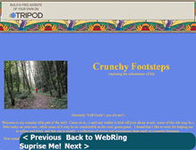 Tablet Screenshot of crunchyfootsteps.tripod.com