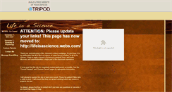 Desktop Screenshot of lifeisascience.tripod.com