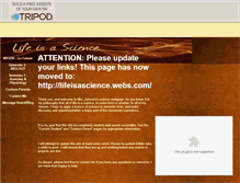 Tablet Screenshot of lifeisascience.tripod.com