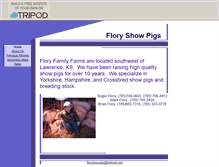 Tablet Screenshot of floryshowpigs.tripod.com