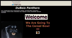 Desktop Screenshot of duboispanthers.tripod.com