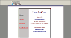 Desktop Screenshot of libertypestcontrol.tripod.com