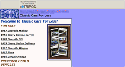 Desktop Screenshot of classiccarsforless.tripod.com