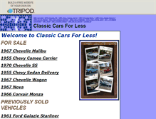 Tablet Screenshot of classiccarsforless.tripod.com