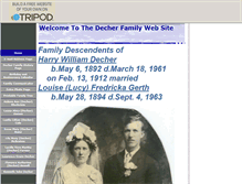 Tablet Screenshot of decherfamily.tripod.com