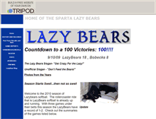 Tablet Screenshot of lazybears.tripod.com