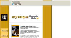 Desktop Screenshot of mystiquemasks.tripod.com