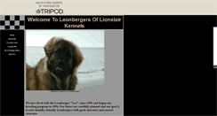 Desktop Screenshot of leonbergers1.tripod.com