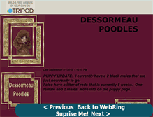 Tablet Screenshot of dessormeaupoodles.tripod.com
