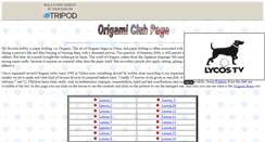 Desktop Screenshot of mayorigami.tripod.com