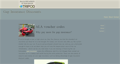 Desktop Screenshot of gapinsurancediscounts.tripod.com