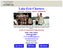 Tablet Screenshot of lakeeriecharters.tripod.com