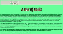 Desktop Screenshot of boxofrocks.tripod.com