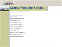 Tablet Screenshot of cramerwebsiteservice.tripod.com