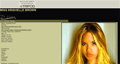 Desktop Screenshot of krishellebrown.tripod.com