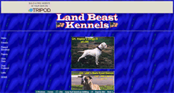 Desktop Screenshot of landbeastkennels.tripod.com