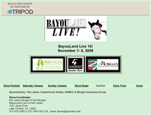 Tablet Screenshot of bayoulandlive.tripod.com