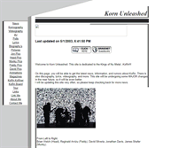 Tablet Screenshot of korn-unleashed.tripod.com