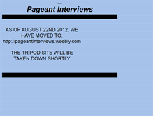 Tablet Screenshot of pageant-interviews.tripod.com