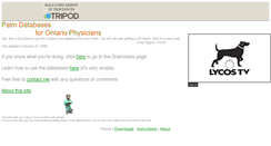 Desktop Screenshot of palmdatabases.tripod.com