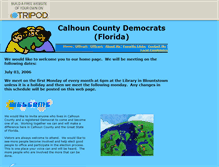 Tablet Screenshot of calhoundemocrats.tripod.com