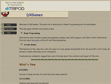 Tablet Screenshot of dxgames.tripod.com