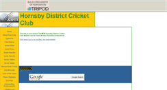 Desktop Screenshot of hornsbycricket.tripod.com