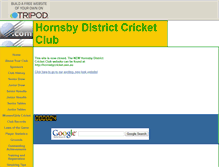 Tablet Screenshot of hornsbycricket.tripod.com