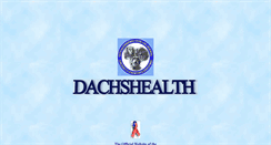 Desktop Screenshot of dachshealth.tripod.com