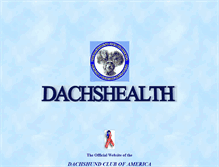 Tablet Screenshot of dachshealth.tripod.com