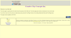 Desktop Screenshot of creativeclay.tripod.com