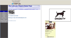 Desktop Screenshot of lakesideplayers.tripod.com