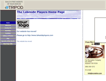 Tablet Screenshot of lakesideplayers.tripod.com