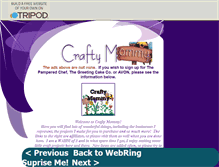 Tablet Screenshot of craftymommy2.tripod.com