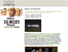 Tablet Screenshot of gabbyssoweirdsite.tripod.com