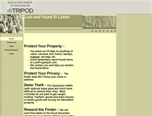 Tablet Screenshot of lostpropertyid.tripod.com