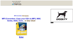 Desktop Screenshot of mp3-converters.tripod.com