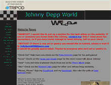 Tablet Screenshot of johnnydeppworld.tripod.com