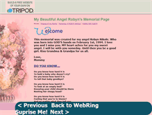 Tablet Screenshot of myangelrobyn.tripod.com