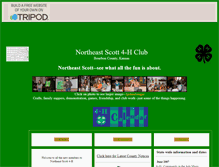 Tablet Screenshot of northeastscott4hclub.tripod.com