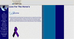 Desktop Screenshot of loveforthehorses.tripod.com
